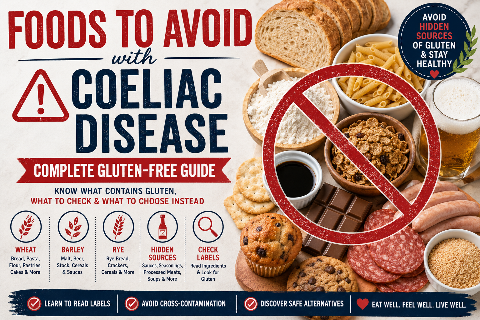 Foods to Avoid With Coeliac Disease: Complete Gluten-Free Guide