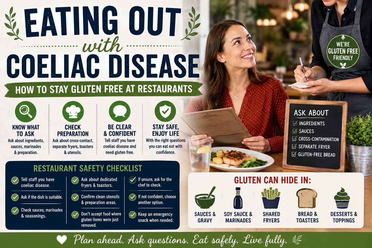 Eating Out With Coeliac Disease: How to Stay Gluten Free at Restaurants