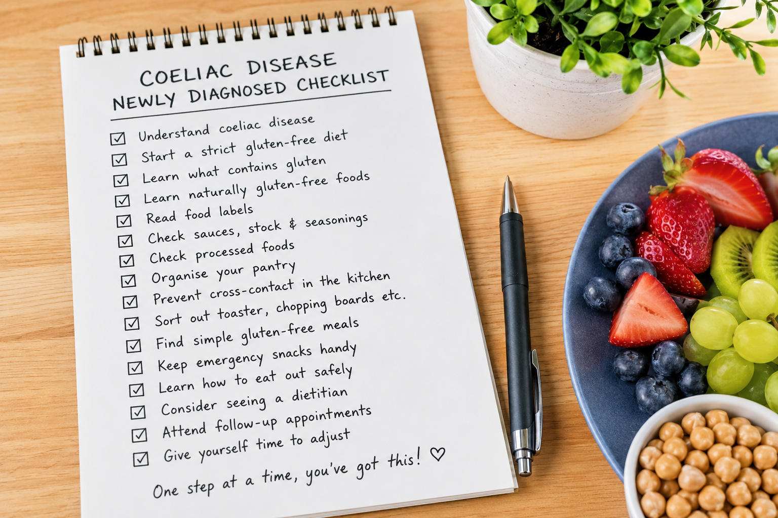 Coeliac Disease Newly Diagnosed Checklist: What to Do First