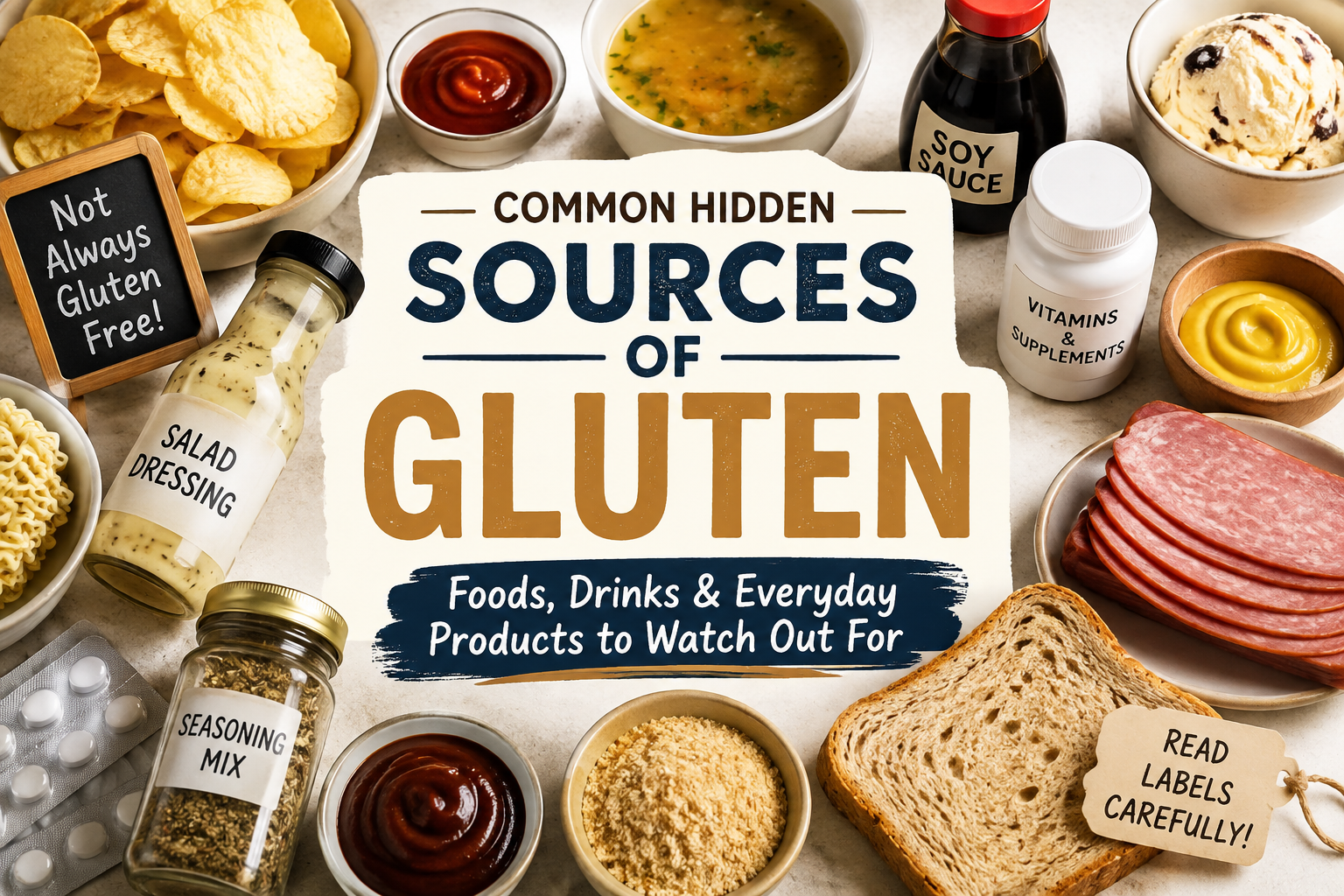 35 Hidden Sources of Gluten: Foods, Drinks & Products to Avoid